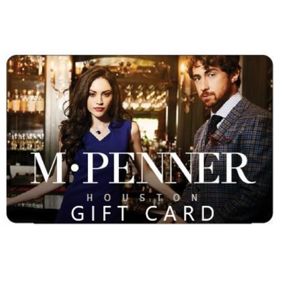 M PENNER Gift Cards are available in any denomination.