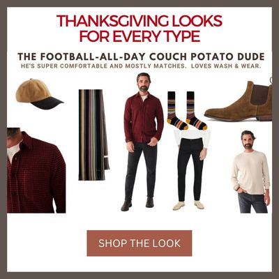 Thanksgiving Couch Potato Dude