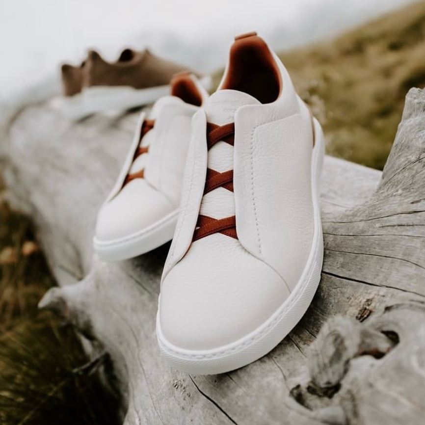 Zegna Triple Stitch Sneakers at M PENNER