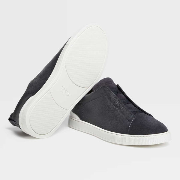 Triple Stitch Sneakers | Teal Suede