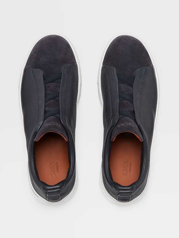 Triple Stitch Sneakers | Teal Suede