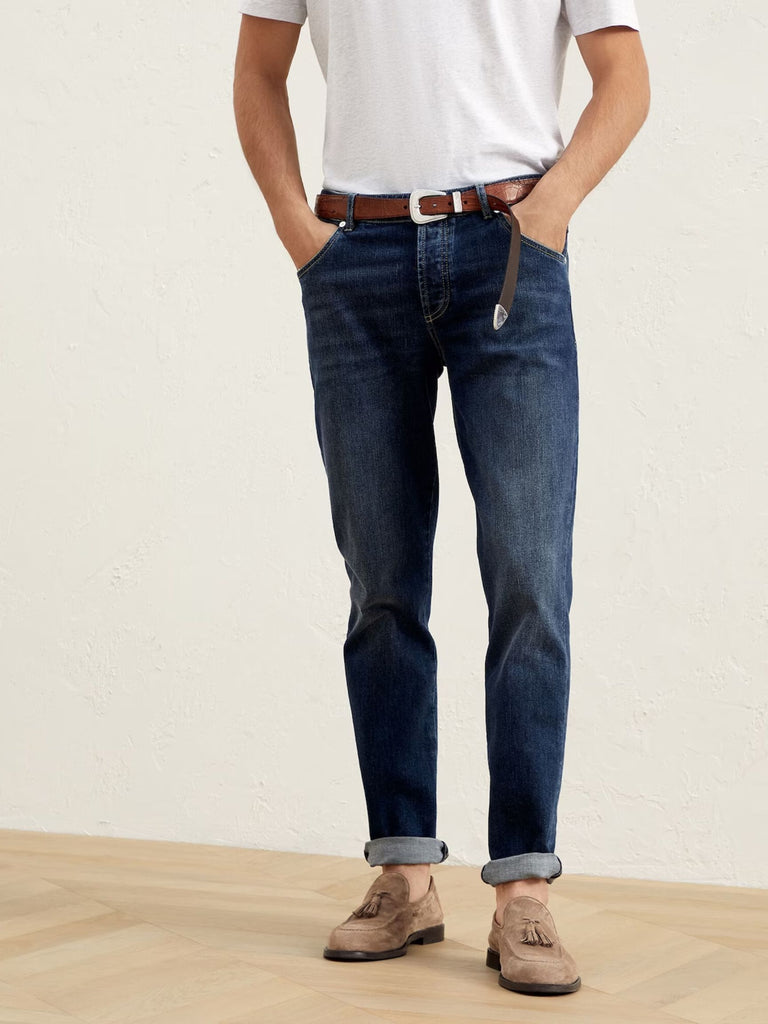 Comfort Denim Slim Five-Pocket Jean
