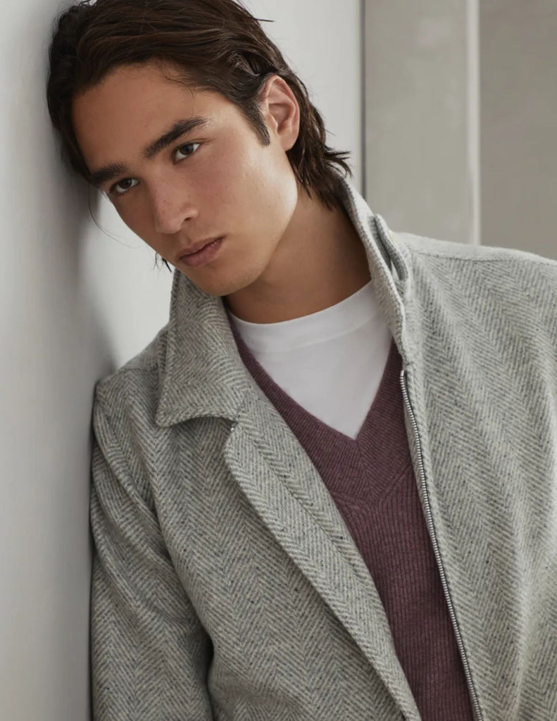Chevron bomber jacket online