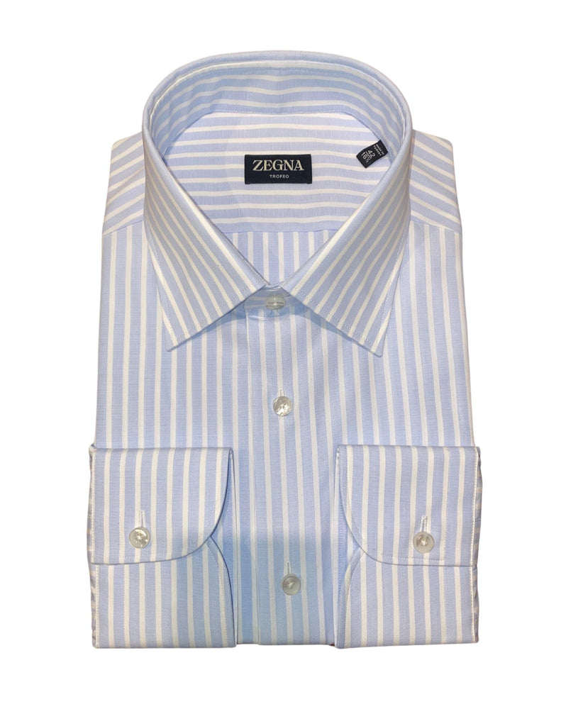 Light Blue Bengal Stripe Dress Shirt– M PENNER Light Blue Bengal Stripe Dress Shirt– M PENNER