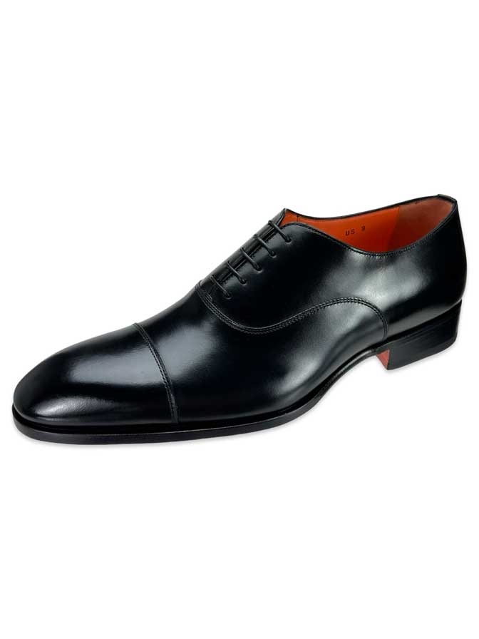Santoni - Racer Cap Toe, 8.5 D / Black Santoni - Racer Cap Toe, 8.5 D / Black